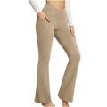 Femme Pantalon Polyester Plein Noir Blanche Casual Quotidien Taille haute Toute la longueur Usage quotidien Sortie Printemps Automne