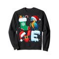 Macaw Lover - Macaw Wearing Santa Hat Christmas Xmas Sweatshirt