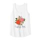 Damen 49. Geburtstag Frauen Vintage 1975 Süße Rose Nelke Blume Tank Top