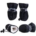 4pcs/set Waterproof Winter Warm Pet Dog Shoes Anti-slip Rain Snow Boots Thick For Small Cats Puppy Chihuahua Socks Booties