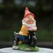 Funny Lawn Gnomes Garden Sculpture Gnome Statue Table Art Decor for Lawn Yard Balcony Porch Patio