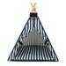 Pet Mini Teepee Dogs Tent Dog/Cat Bed Play House Igloo Cave With Cushion Blackboard