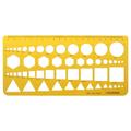 K Resin Circles Squares for Triangle Geometric Template Ruler Stencil Measuring
