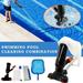 CELNNCOE Portable Swimming Pool Vacuum Cleaner Leaf Rake Mesh Frame Net Skimmer Cleaner Swimming Pool Tool With 5 Assembly Rods Swimming Pool Supplies