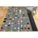 Banksy Dot Painter Rug Saloon Rugs Banksy Rug Dot Painter Rug Cute Rug Abstract Rugs Banksy Colorful Dot Rugs Graffiti Rug 3.3 x9.2 - 100x280 cm