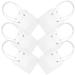6 Pcs Waterproof Tote Bag Clear Bags for Gifts Flower Wrapping With Handle Bouquet Supplies Handheld Packing