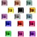 Rhinestones Square 4Mm - 16Ss Multi Assortment