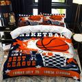 3D Sports Fire Basketball Bedding Set for Teen Boys Duvet Cover Sets with Pillowcases Twin Full Queen King Size 3PCS 1 Duvet Cover+2 Pillow Shams