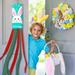 Lloopyting Happy Birthday Banner Garden Flags for Outside Weathervane In The Yard Rabbit In The Wind Easter Wind Banner Easter Decoration Banner Easter Decorations 20*10*2cm