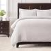 Premium Clipped Duvet Set - Tufted Boho Double Brushed Chic Soft Textured Clipped Solid Microfiber Duvet Set - 1 Duvet Cover & Pillow Sham - 2-Piece Set - White Size