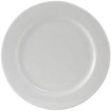 China ALA-074 Plate 7-1/2 Dia. Round Wide Rim Rolled Edge Microwave & Dishwasher Safe Oven Proof Fully Vitrified Lead- Alaska Porcelain White Case Of 36