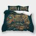 Home Bedding Suit Game Handle Printed Comforter Cover Pillowcase Newly Design Bedroom Decor California King (98 x104 )