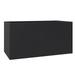 LeisureMod Bloom Fiberstone and MGO Clay Planter Mid-Century Modern Rectangular Planter for Indoor and Outdoor Use (Black 12 )