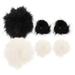 AntiGuyue 6pcs Faux Fur Pom Poms Artificial Fur Ball Pendants Simulation Fur Ball Decors