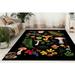 Modern Rug Car Mat Rugs Easy to Clean Rug Bath Rug Colorful Rugs Black Rugs Leaves Rug Entry Rug Mushroom Rugs Outdoor Rug 3.3 x6.5 - 100x200 cm