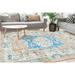 Floral Rug Gift Rugs Bathroom Rugs Floor Rugs Blue Rugs Moroccan Design Rugs Medallion Rugs Large Rug Bedroom Rugs Turkish Rug 3.3 x9.2 - 100x280 cm