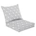 2 Piece Indoor/Outdoor Cushion Set Geometric seamless pattern linear Casual Conversation Cushions & Lounge Relaxation Pillows for Patio Dining Room Office Seating