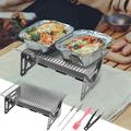 Charcoal Grill Portable Barbecue Grill Folding BBQ Grill Small Barbecue Grill Outdoor Grill Tools For Camping Hiking Picnics Traveling Lmueinov Outdoor Up to 30% off