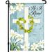 Easter Garden Flag - 12.5 x 18 Inch Easter Backyard Decorations Seasonal Welcome Garden Flag for House Patio Lawn Porch - Double-Sided Printed Art Easter Flag - Suits Standard Flag Poles