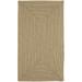 Capel Rugs Candor Concentric Rectangle Braided Area Rug - Tan - 24 x 36