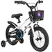 CHAMPIERRE 16 inch Kids Bike for Boys Girls with Training Wheels Kids Bicycle with Bell Basket and Fender White