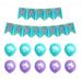 11 Pcs Decor for Wall Balloons Mermaid Confetti Baby Shower Latex