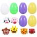 Animal Cart Eggs Toys Advent Calendar Filled Easter Children Adorable Infilled Gift Box Plastic