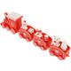 Christmas Gift Train Baking Decoration Ornaments Children s Day Toys Scene (bag-red) Gifts Home Kids Playsets for Decorations Indoor Household