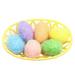 ã€�12PCS Eggs + 2PCS Basketsã€‘Easter Foam Eggs Toy For Kids Cartoon Simulation Eggs with Basket Easter Eggs Hanging Decoration Festive Scene Layout Easter DIY Crafts Easter Party Favors Supplies