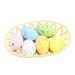 ã€�6PCS Eggs + 1PC Basketã€‘Easter Foam Eggs Toy For Kids Cartoon Simulation Eggs with Basket Easter Eggs Hanging Decoration Festive Scene Layout Easter DIY Crafts Easter Party Favors Supplies