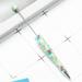 Yeahmol 10Pcs 1.0mm Beadable Ball Point Pen Smooth Ink Kids Stationery Rollerball Pen for Classroom Plastic Printed 13 Flower E Y06H2Q3G