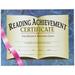 Reading Achievement Certificate 8-1/2 X 11 In Paper Pack Of 30 Clear Transparent F-10 1 Pt Plastic Jar