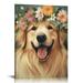 Nawypu Golden Retriever Poster Dog Wall Art Decor Funny Animals Canvas Paintings Cute Puppy Posters & Prints Inspirational Aesthetic Wall Decorations for Home Bedroom Dorm Apartment