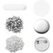 500Pcs Blank Button Making Supplies Round Pin Badge Parts Metal Kit For Button Maker Machine DIY(1 25Mm)