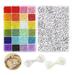 SIEYIO DIY Earring Accessories Combination Kit Glass Beads Assorted Bead Material Handmade Assorted Plastic Beads