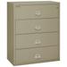 FireKing Pewter Fire Resistant File Cabinet - 4 Drawer Lateral 44 wide