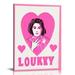 Nawypu Lucky You Pink Wall Art Guest Check Preppy Wall Decor Trendy Aesthetic Canvas Wall Art Funky Retro Poster Hearts Cute Picture Prints Inspirational Artwork for Room Bedroom