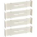 4 Pack Drawer Dividers 12.79 -21.7 Expandable Dresser Drawer Organizers Separators Tray Organizer for Silverware and Utensils Kitchen Drawer Bathroom Bedroom Office or Dresser Storage