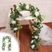 Teissuly 5.9Ft Artificial Flower Garland With Roses Fake Rose Flower Garland Floral Vines For Wedding Home Party Table Runner Decor Artificial Flower Vines Fake Silk
