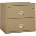 FireKing Sand Fire Resistant File Cabinet - 2 Drawer Lateral 31 wide