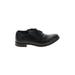 Mix No. 6 Flats: Oxfords Chunky Heel Classic Black Print Shoes - Women's Size 5 - Round Toe