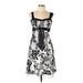 My Michelle Casual Dress - Mini Sweetheart Sleeveless: Black Color Block Dresses - Women's Size Large