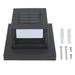 Square Outdoor Fence Post Cap Light Solar Post Light LED Landscape Lighting for Household Garden Courtyard Fence Dual Color Light Black