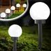 8PCS Solar Novelty Lighting Landscape Lights Night Lights Outdoor Lighting Garden Lights Modern Lighting Solar Light Circular Ball White Led Light Courtyard Garden Outdoor Solar Light