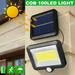 JahyShow 100 LED Solar Power Motion Sensor Light Security Flood Outdoor Garden Path Lamp