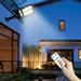 Solar Lights Outdoor Pathway Solar Street Light IP65 Outdoor Solar Powered Street Lights Dusk To Dawning With Motion Sensor LED Floods Light For Parking Lot Drive-way Up to 65% off!