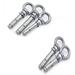 Eye Bolt 304 Stainless Steel Sleeve Anchor Concrete Expansion Eye Bolt Installation Artifact Hook Long Universal Ring Expansion Screw Screw Eyes (Color : M6 50mm Size : Pack of 5 Pieces)