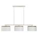 850931LT-Capital Lighting-Liam - 3 Light Linear Chandelier In Modern Style-8.5 Inches Tall and 46.5 Inches Wide