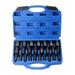 Miulika 25Pcs Damaged Screw Extractor Rusted Screw Removal Tool Durable High Hardness Bolt Nut Extractor Set Broken Bolt Remover