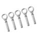 5pcs Expansion Ring Stainless Steel Expansion Bolts Screw Closed Hook Weldless Eye Nut Expansion Eye Bolt Lifting Eye Ring Anchor Bolt Metal Hardware to Rotate 304 Stainless Steel